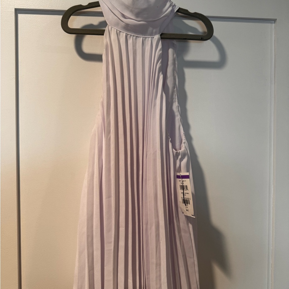 Area Stars - Elegant Pleated Halter top in white